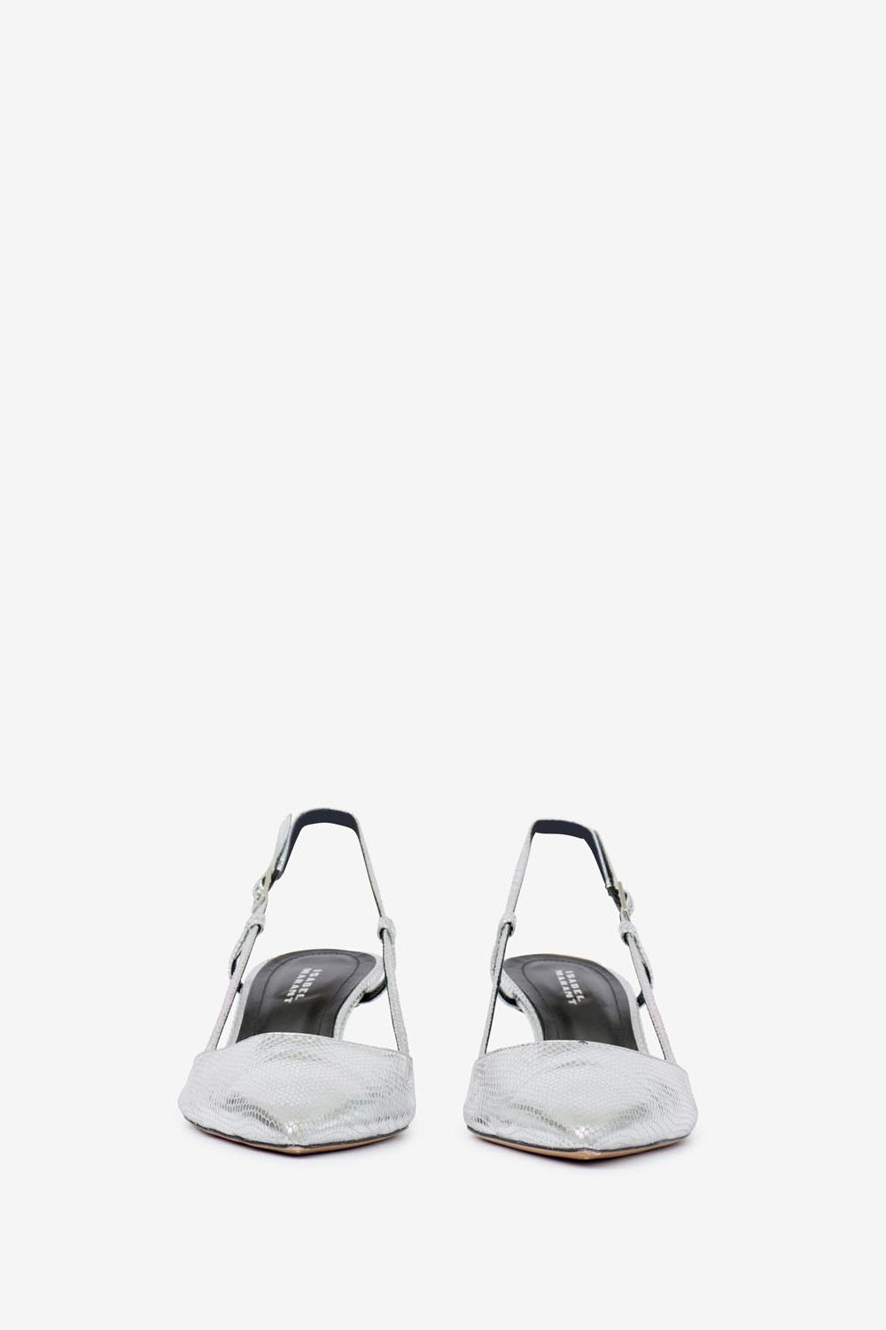 Pilia lamb leather slingback pumps - Silver - Woman - 4