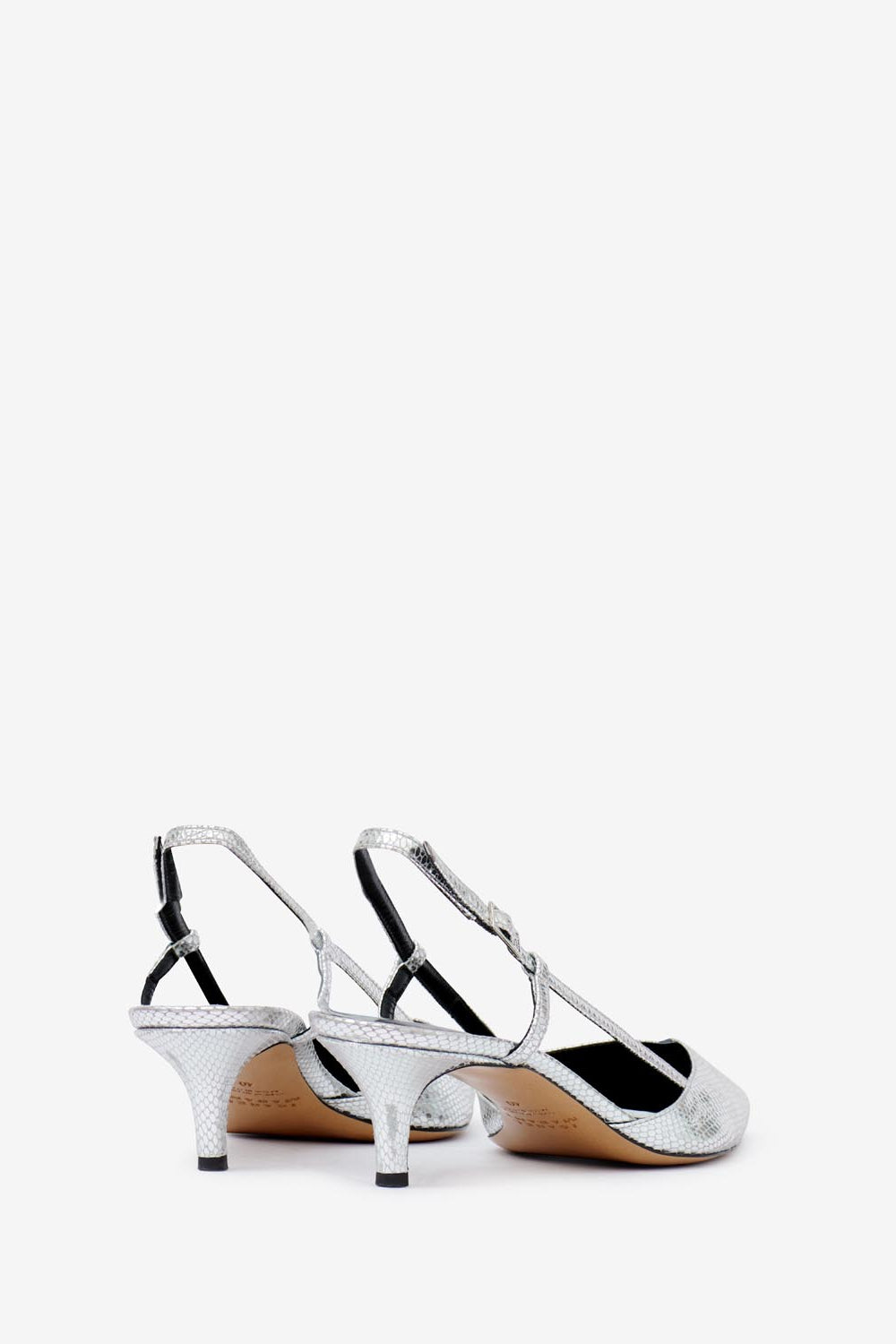 Pilia lamb leather slingback pumps - Silver - Woman - 2
