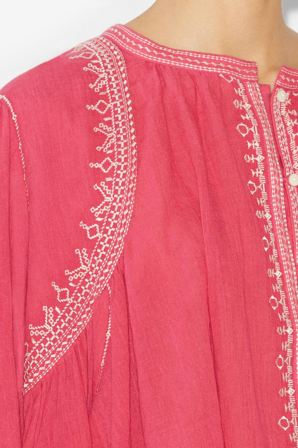 Haut perkins - Framboise - Woman - 3