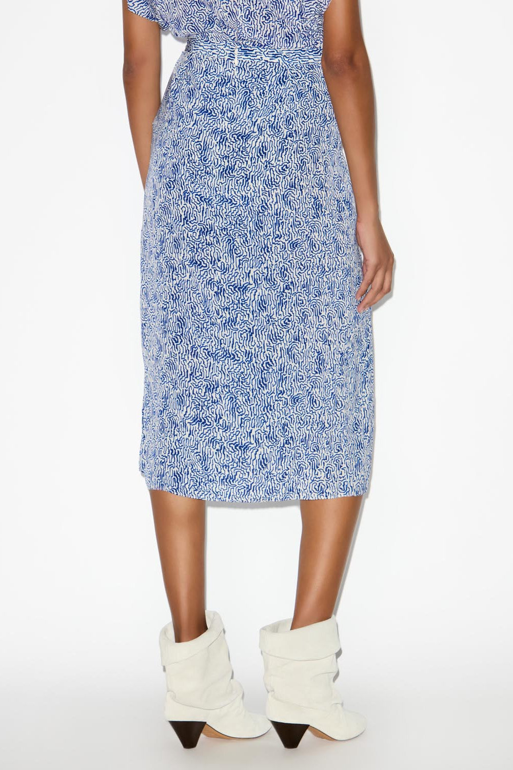 Eolia printed midi skirt - Blue - Woman - 5