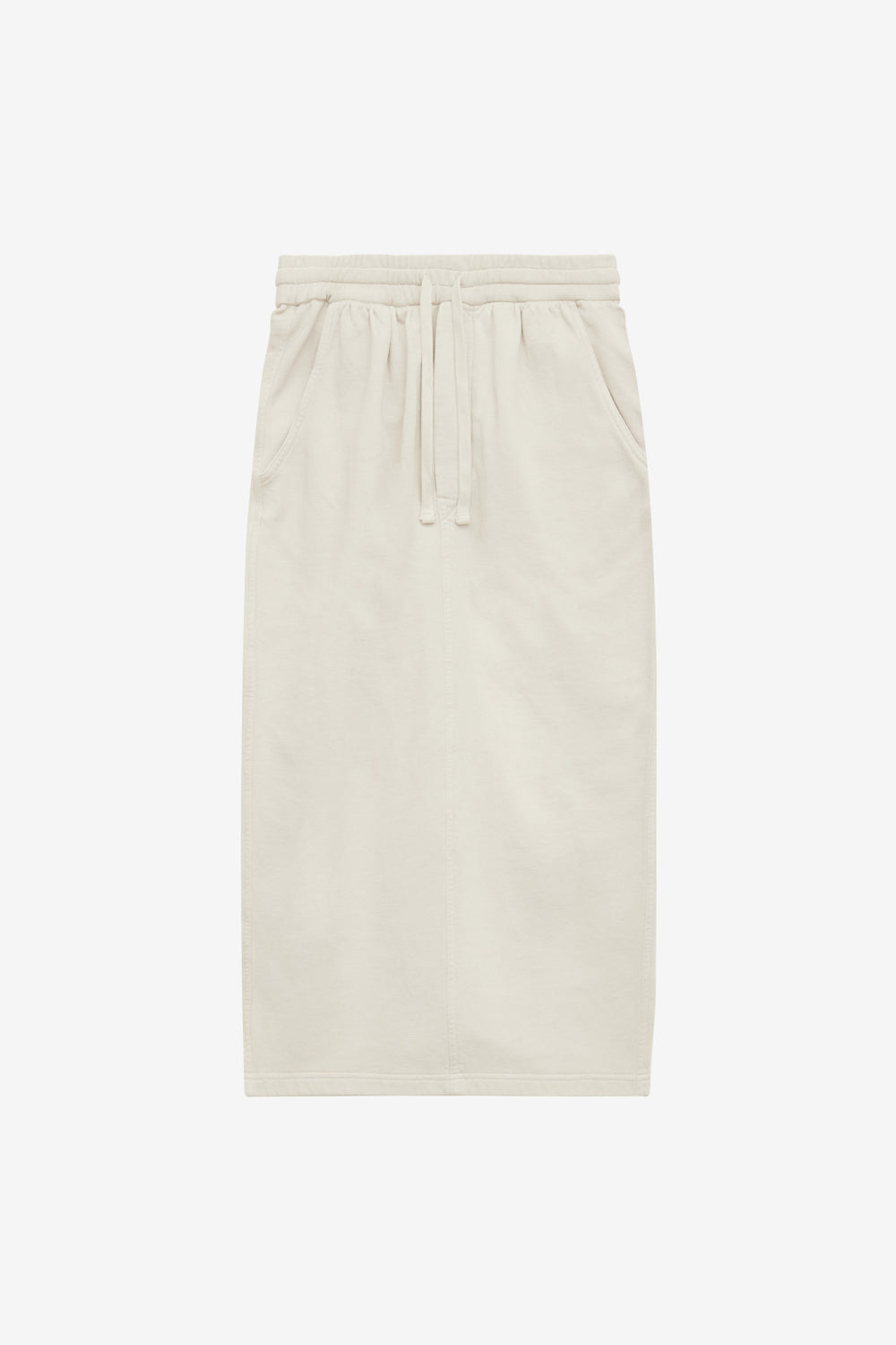 Noreen midi skirt in sweatpants style cotton - Beige - Woman - 1