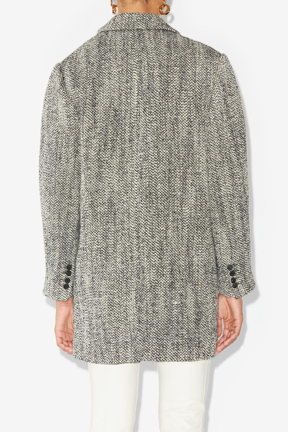 Jilinka coat - Black and ecru - Woman - 5