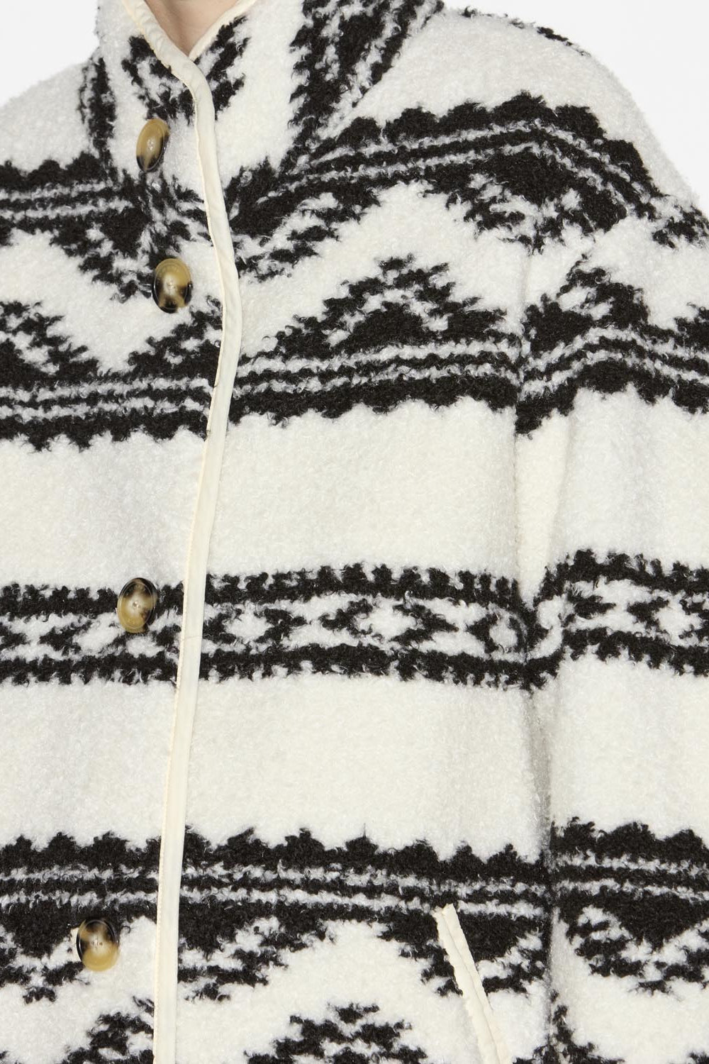 Harper reversible faux-fur coat - Ecru - Woman - 3