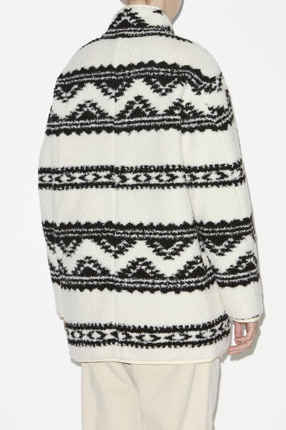 Harper reversible faux-fur coat - Ecru - Woman - 5