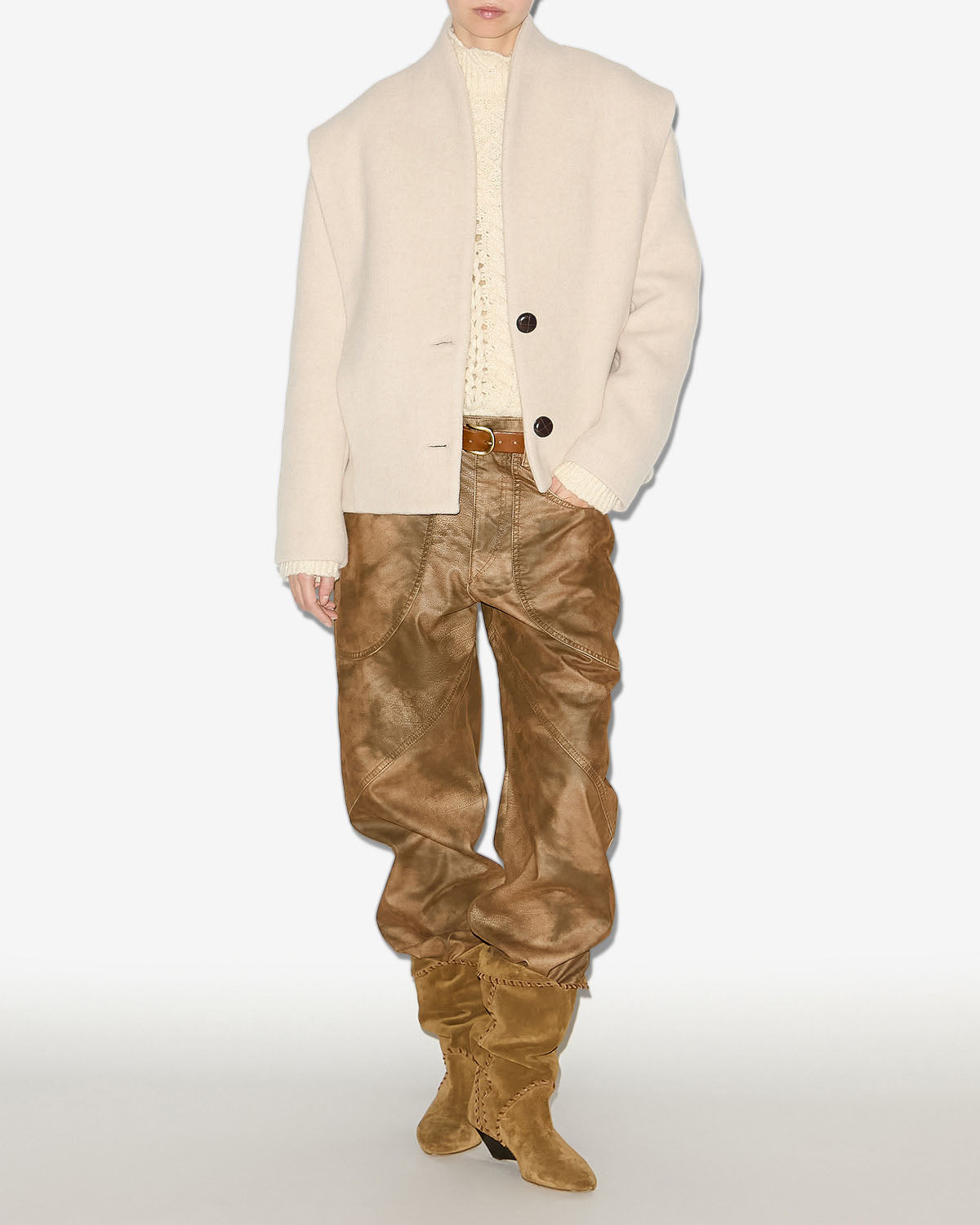 Dyogo coat Woman Ecru 4