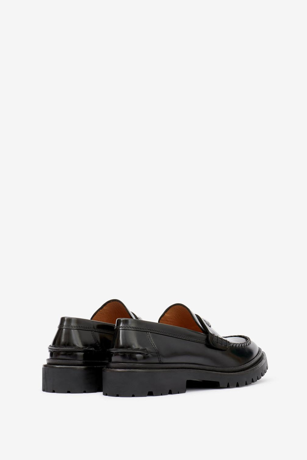 Frezzah calfskin leather loafers - Black - Man - 2