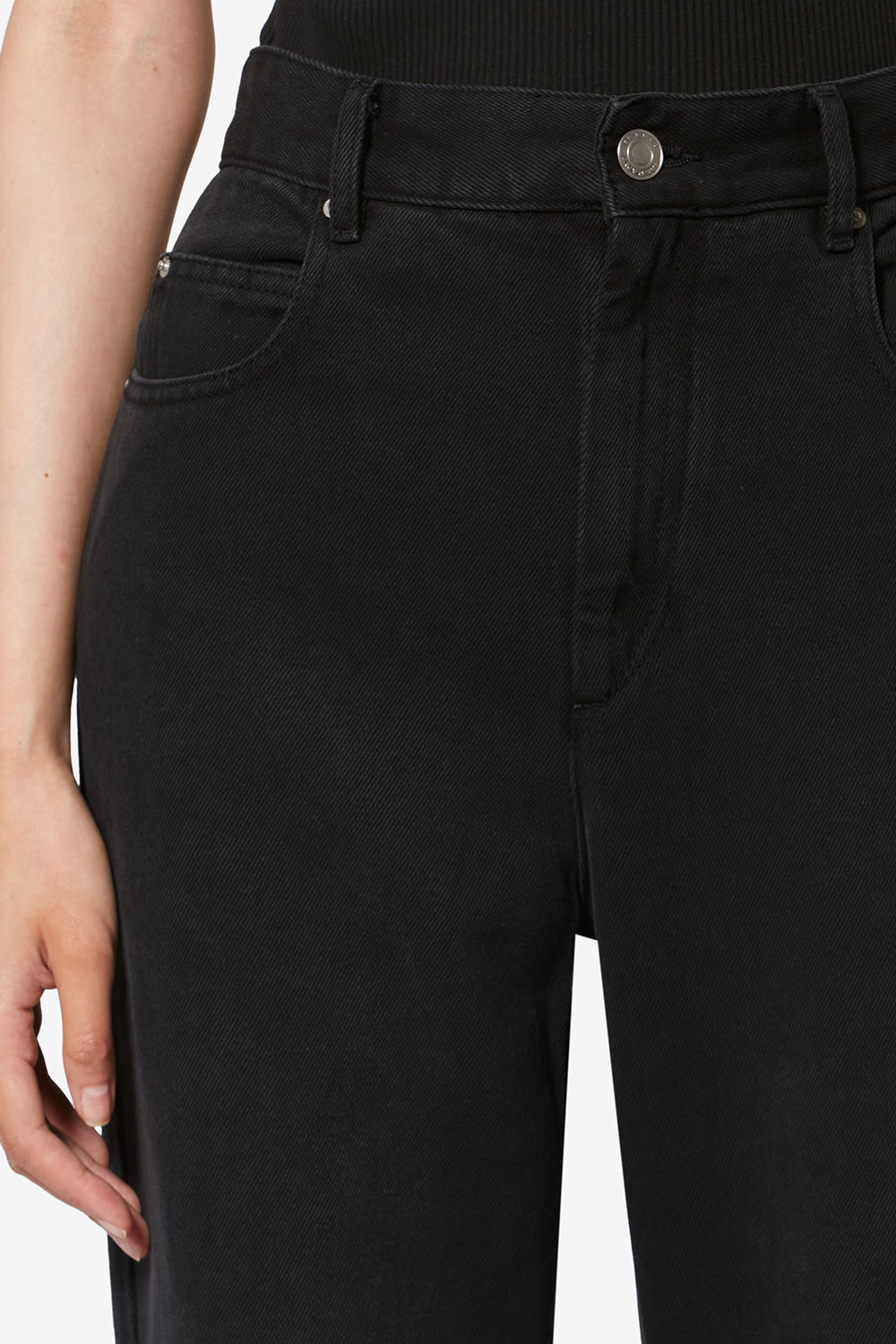 Belvira デニム ブーツカット ジーンズ - ウォッシュドブラック - Woman - 3