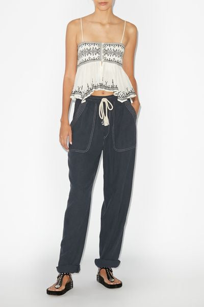 Viamao loose silk pants - Black - Woman - 4