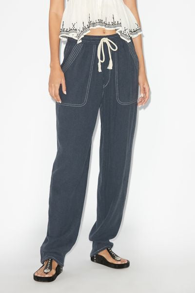 Viamao loose silk pants - Black - Woman - 8