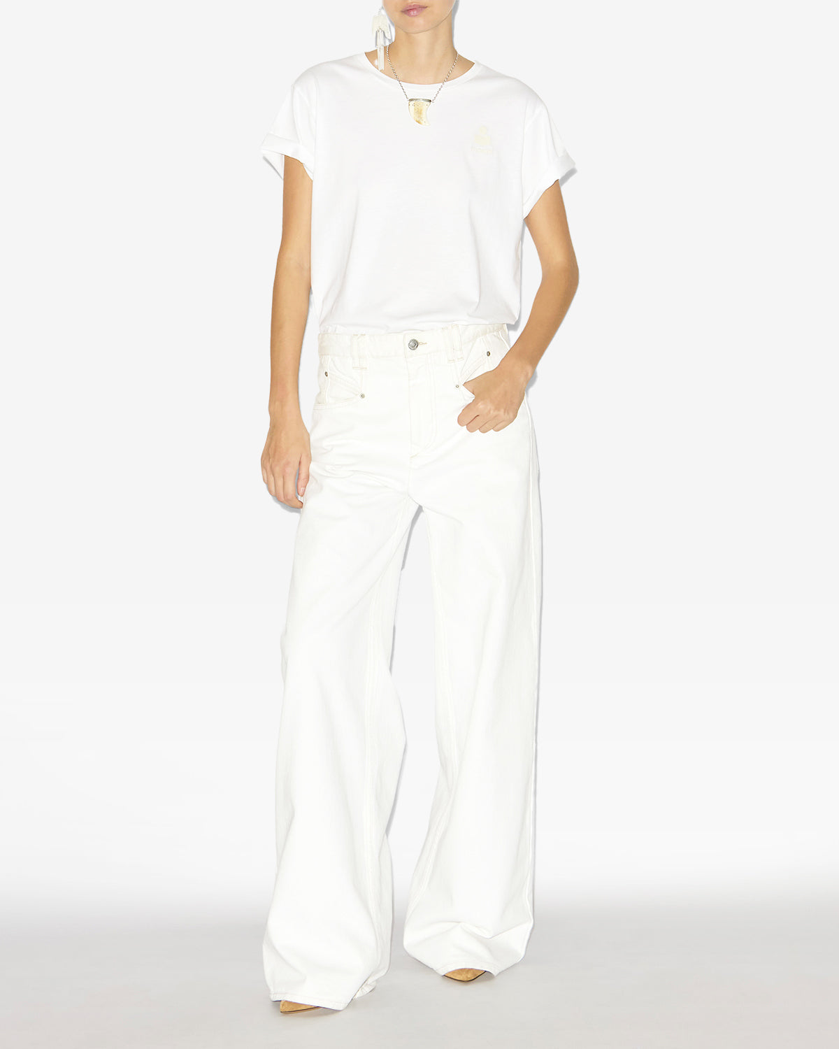 Lemony pants Woman White 4
