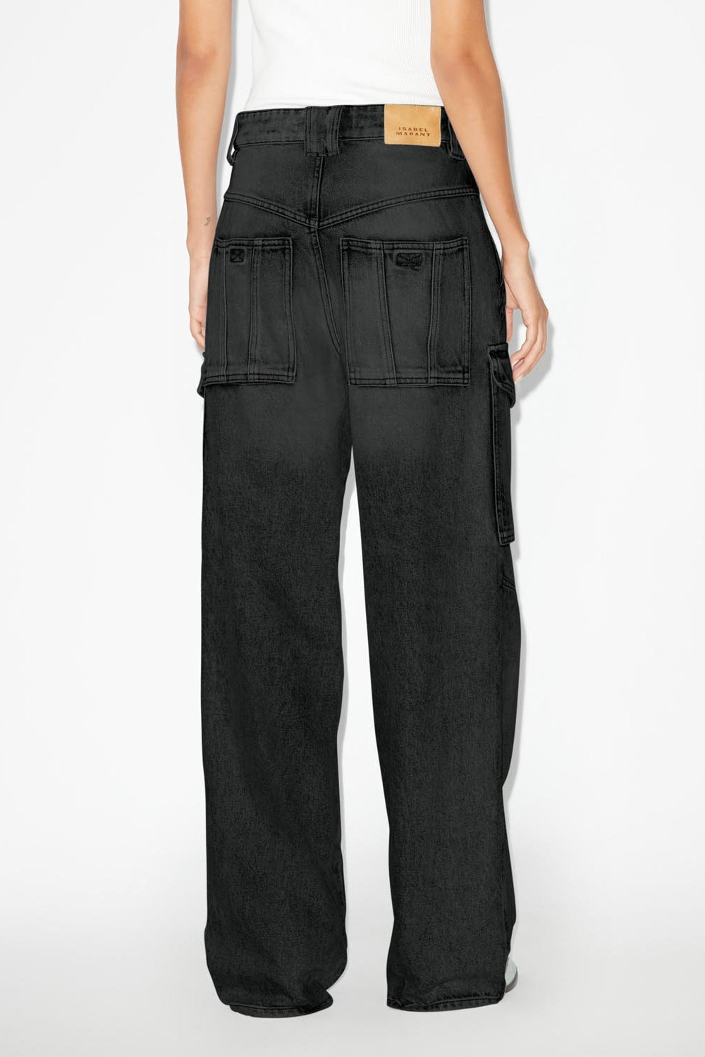 Heilani loose jeans with cargo pockets - Black - Woman - 5