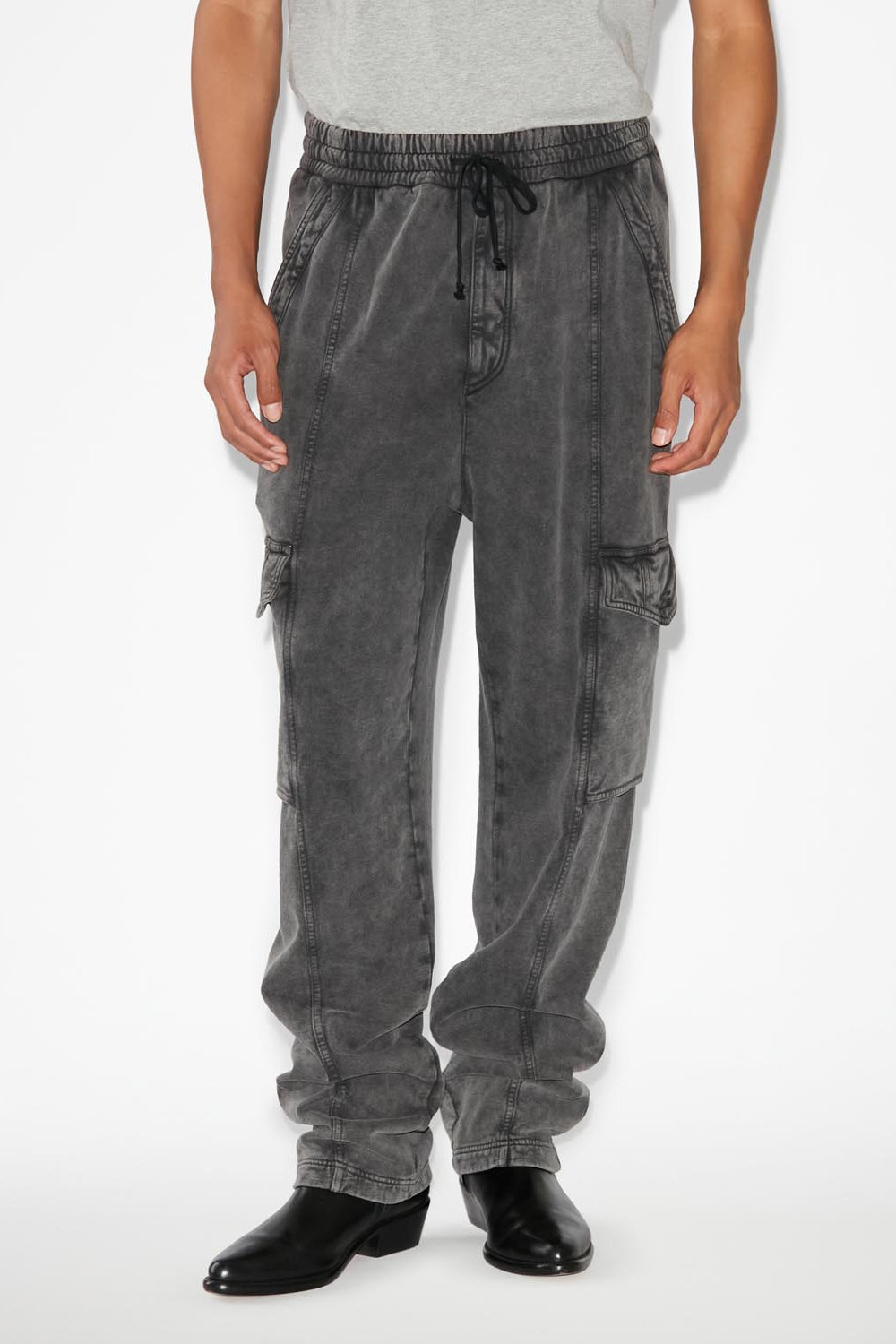 Pantalon pryam - Noir délavé - Man - 4