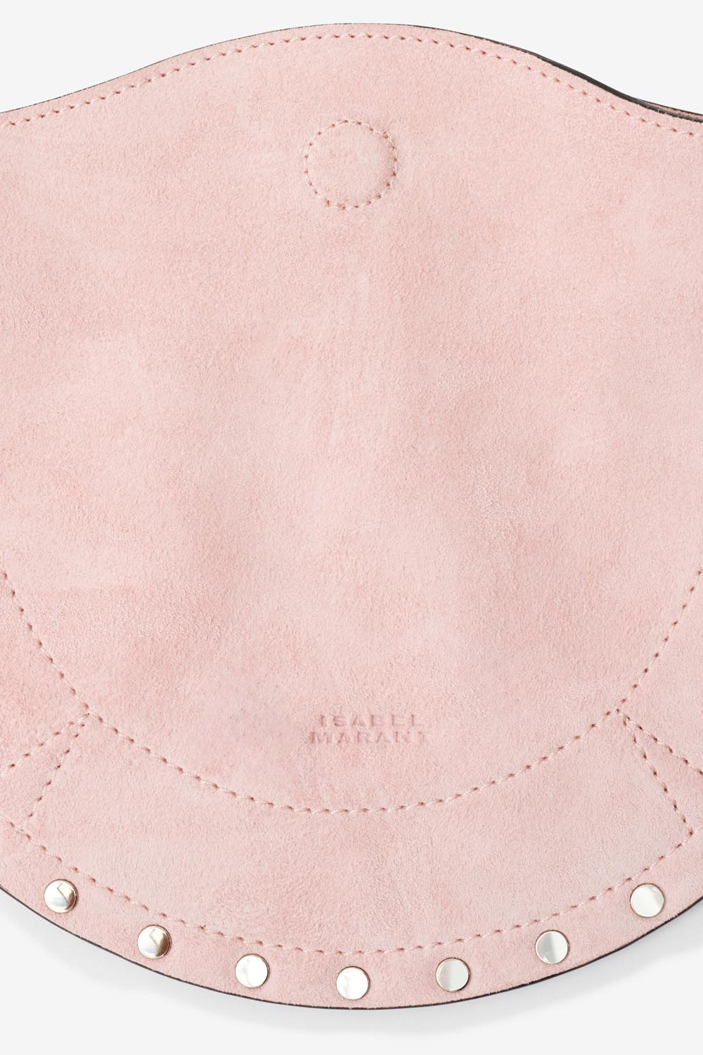 Sac à bandoulière en cuir velours mini moon - Rose clair - Woman - 3