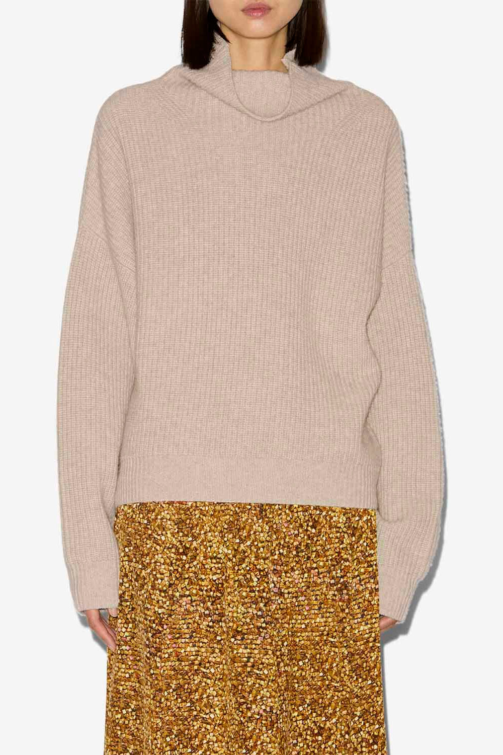 Brooke cashmere and merinos wool sweater - Beige - Woman - 4