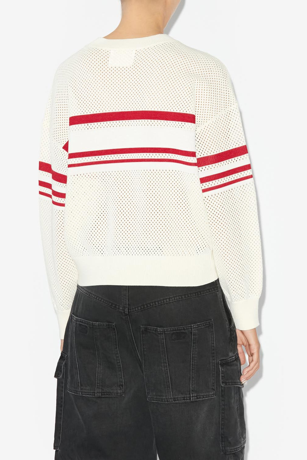 Arwen long-sleeve crechet sweater - Ecru - Woman - 5