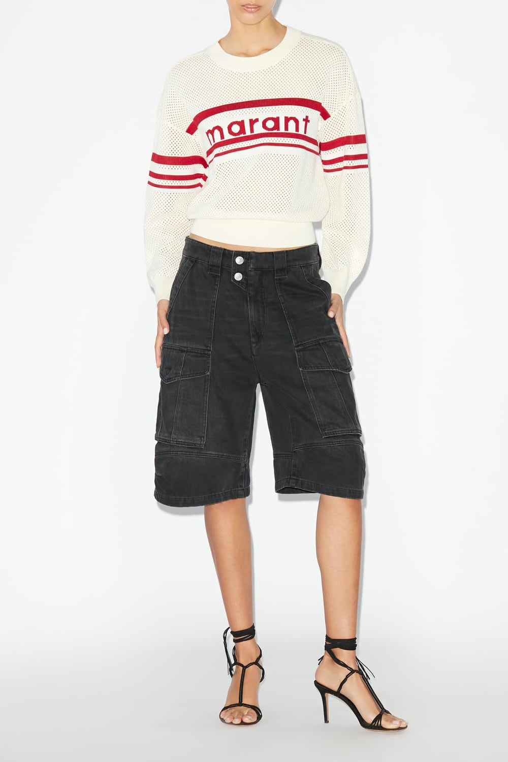 Arwen long-sleeve crechet sweater - Ecru - Woman - 2