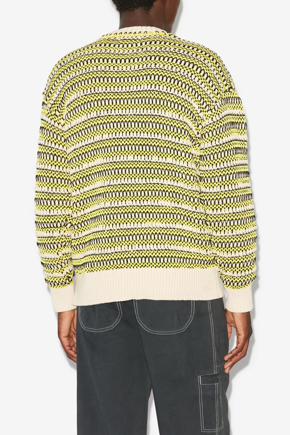 Pull hank - Jaune - Man - 5