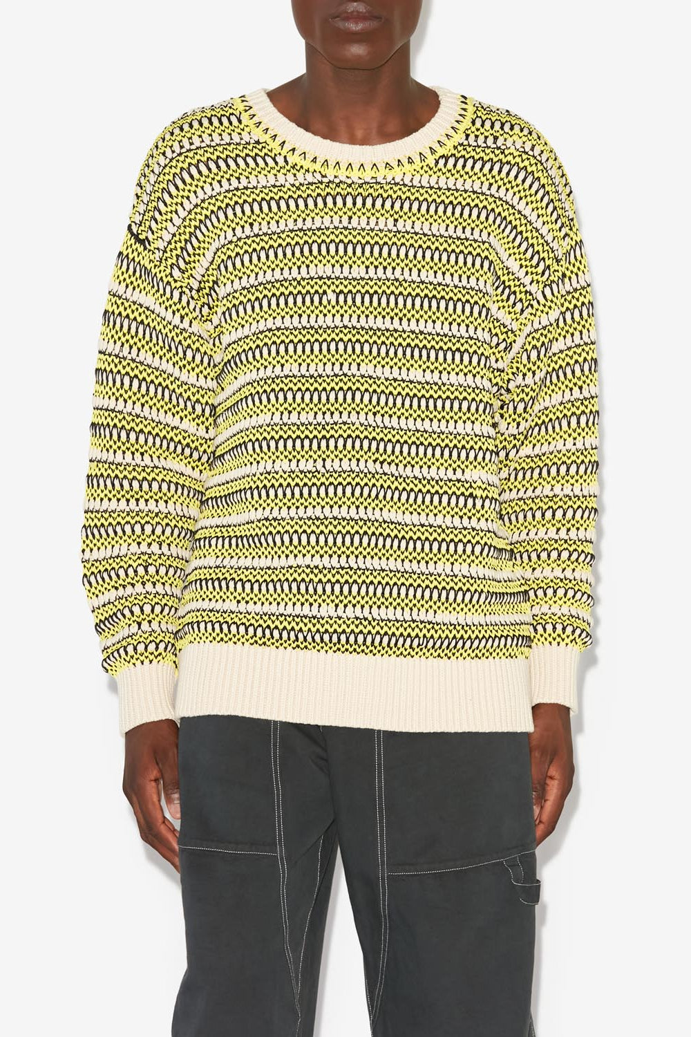 Pull hank - Jaune - Man - 4