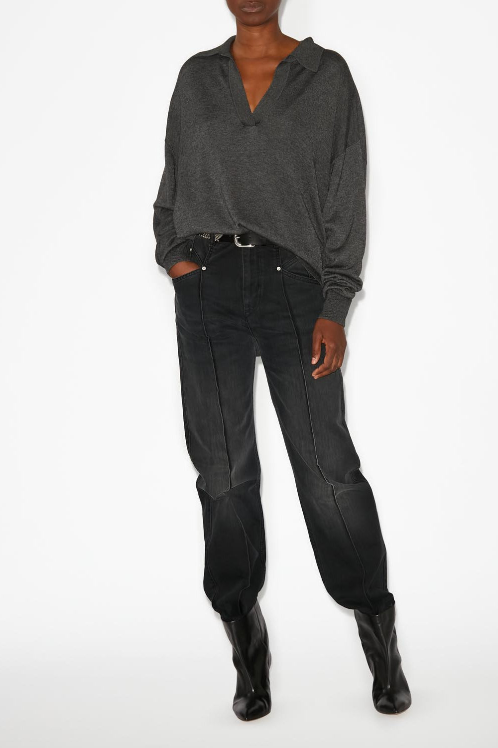 Galix sweater - Anthracite - Woman - 2