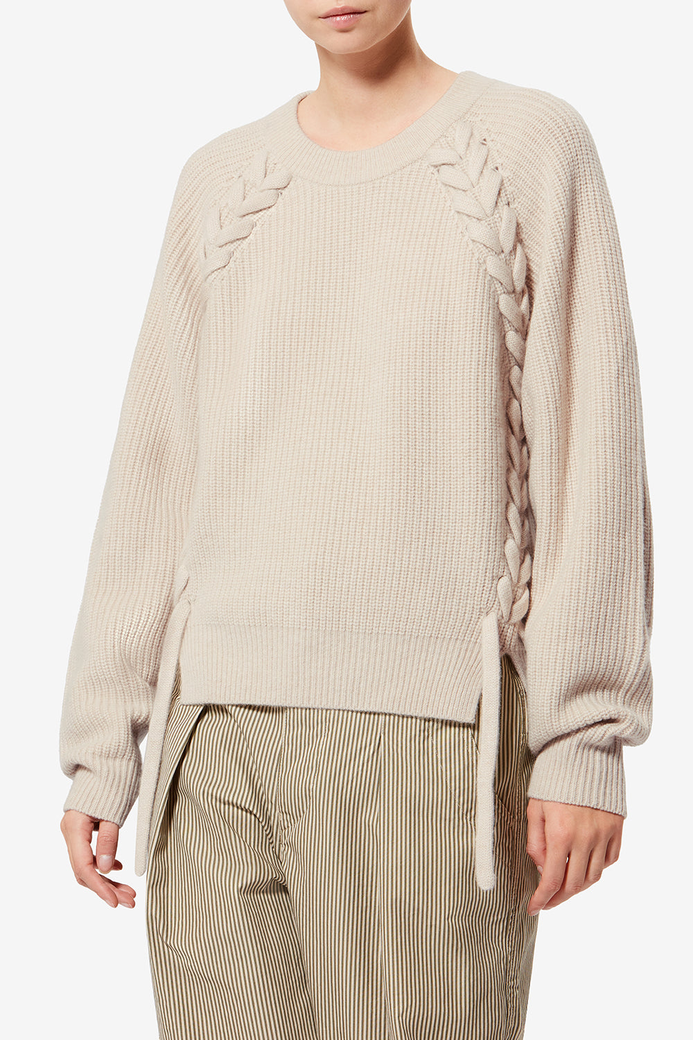 Tulliam wool and cashmere knit sweater - Ecru - Woman - 4