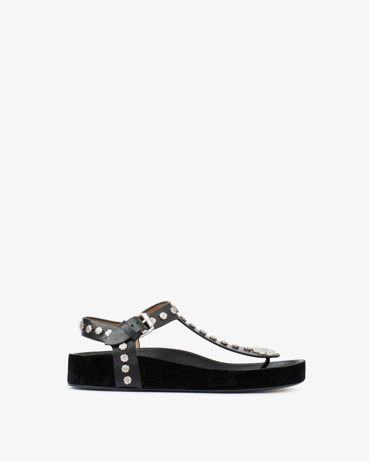 Sandalias enore Woman Black and silver 1