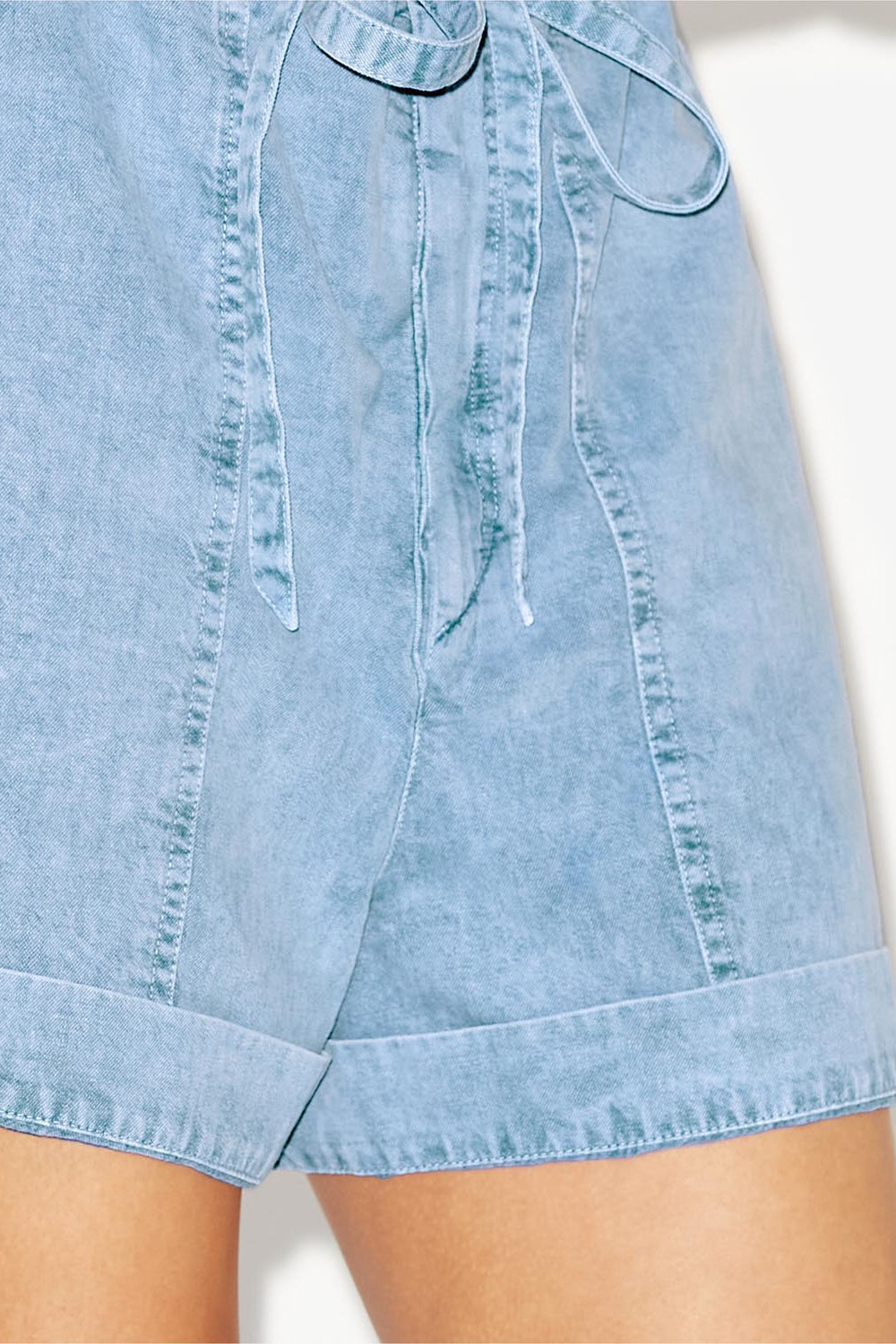 Ipolyte denim shorts - 파란색 - Woman - 3