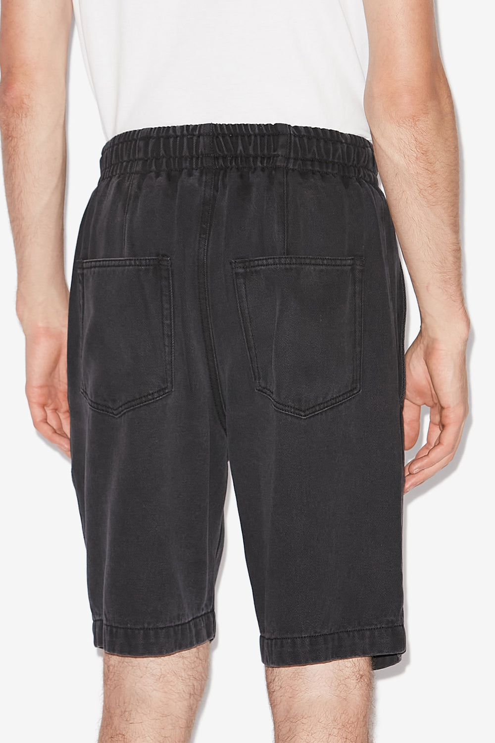 Shorts tyler aus fließendem denim - Schwarz gewaschen - Man - 5