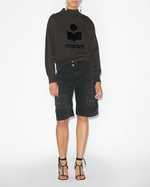 Sweatshirt moby Woman Noir délavé 11
