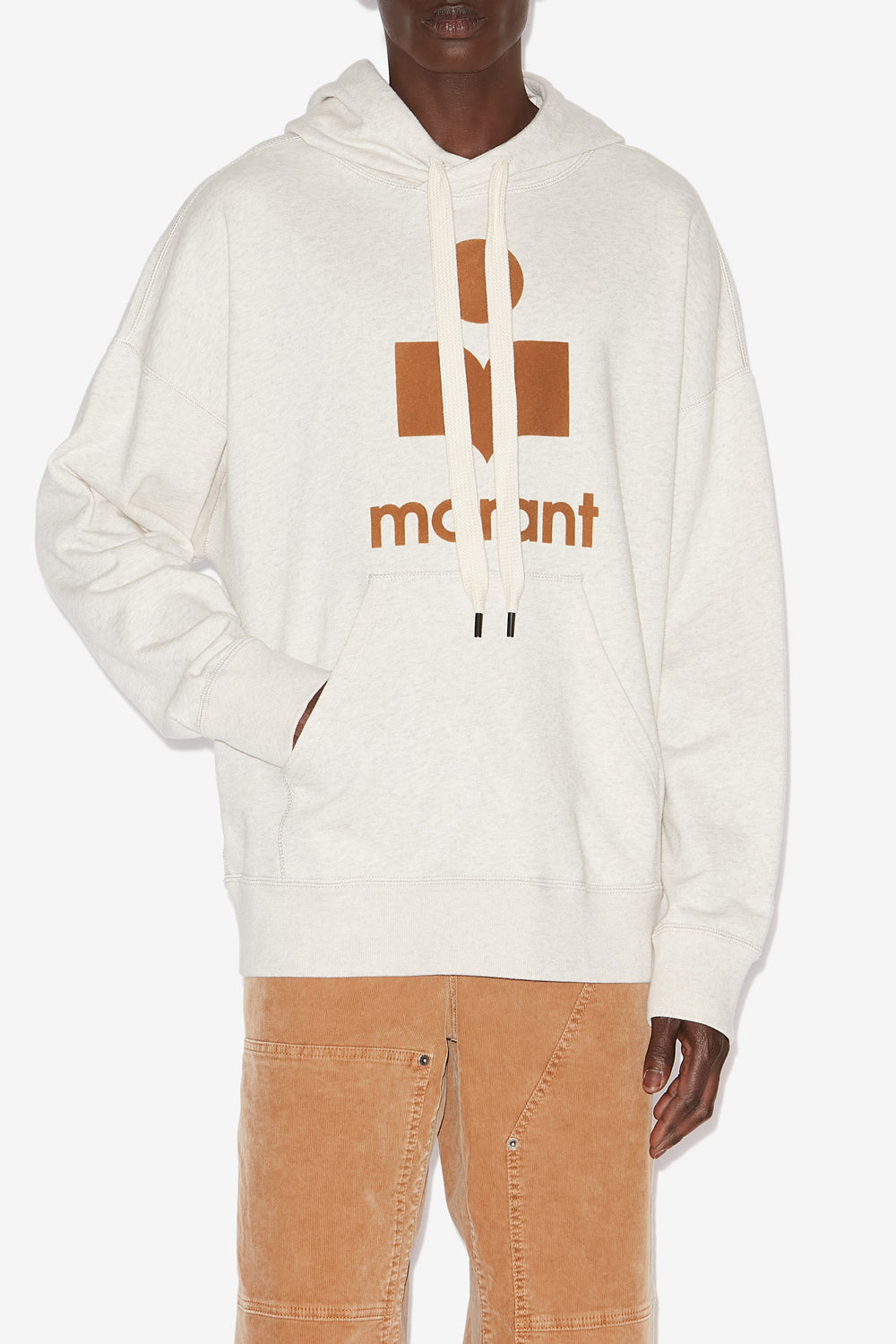 Kapuzensweatshirt miley aus baumwolle - Ecru/camel - Man - 4