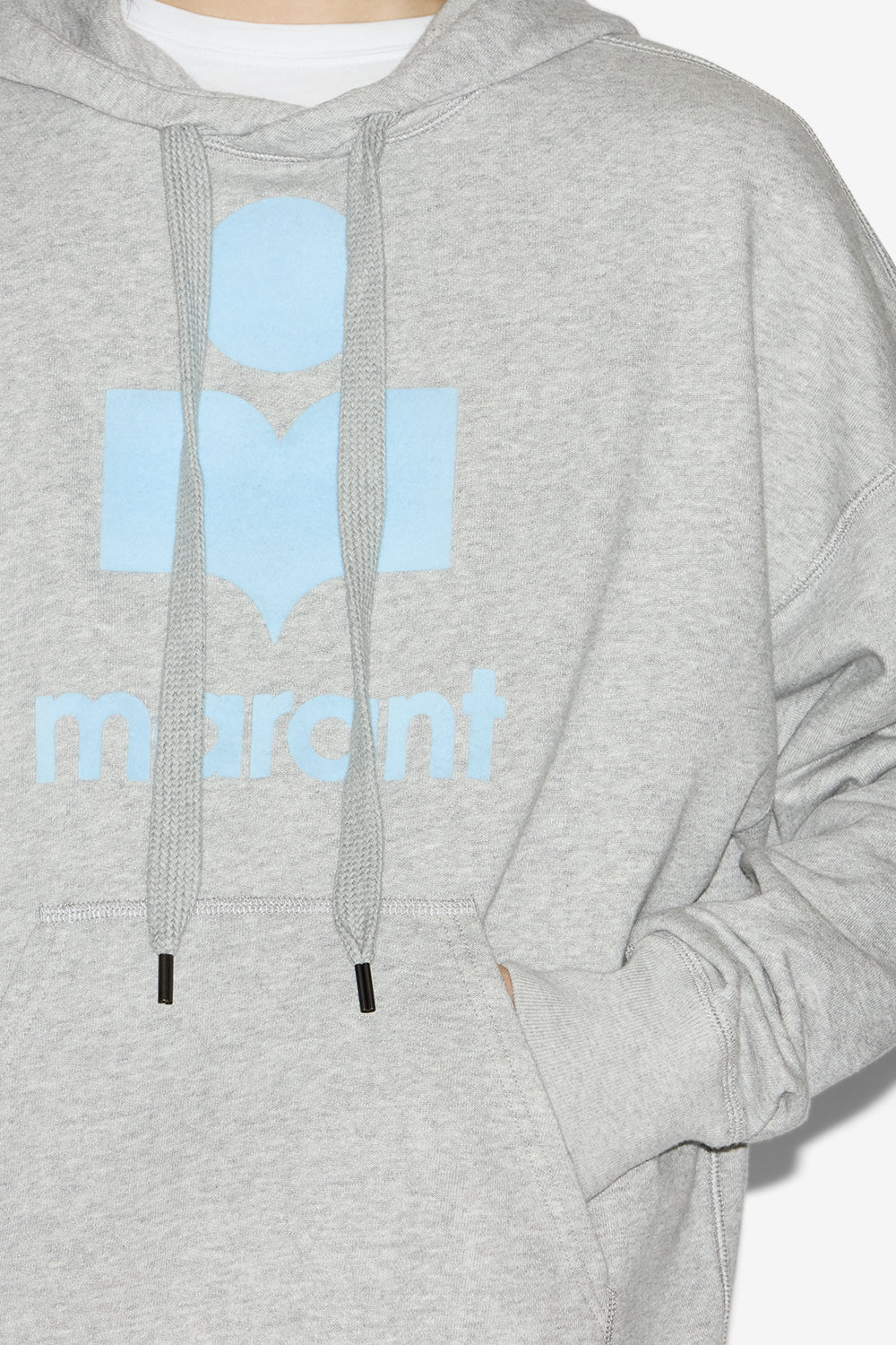 Sweatshirt à capuche miley en coton - Gris-bleu glacier - Man - 3