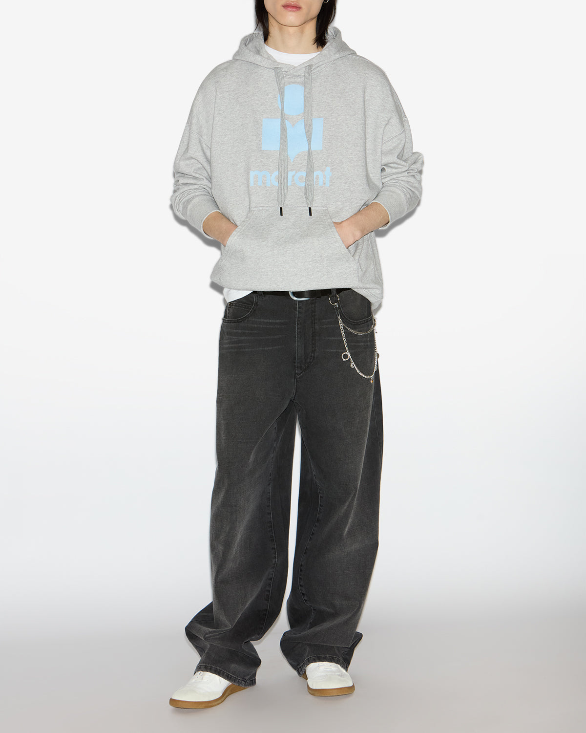 Miley スウェットシャツ Man Gray-ice blue 4