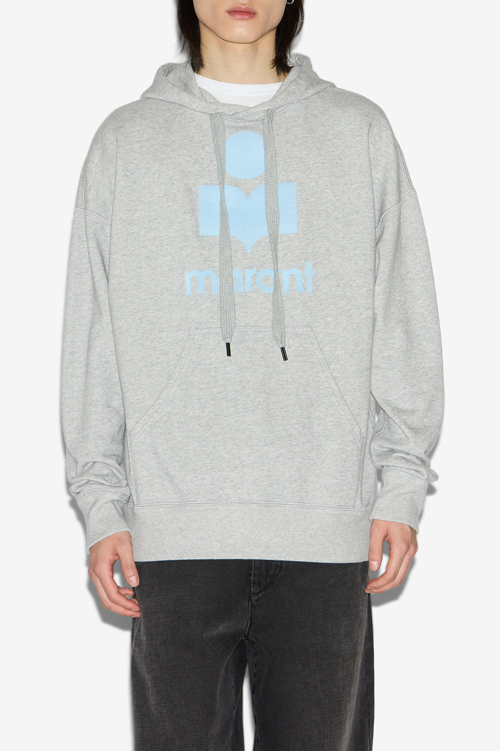 Sweatshirt à capuche miley en coton - Gris-bleu glacier - Man - 4