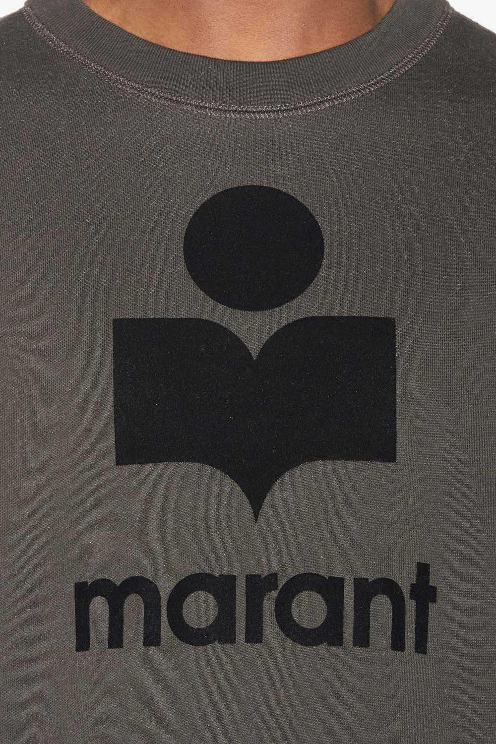 Sweatshirt molletonné à logo oversize mikoy - Noir délavé - Man - 3