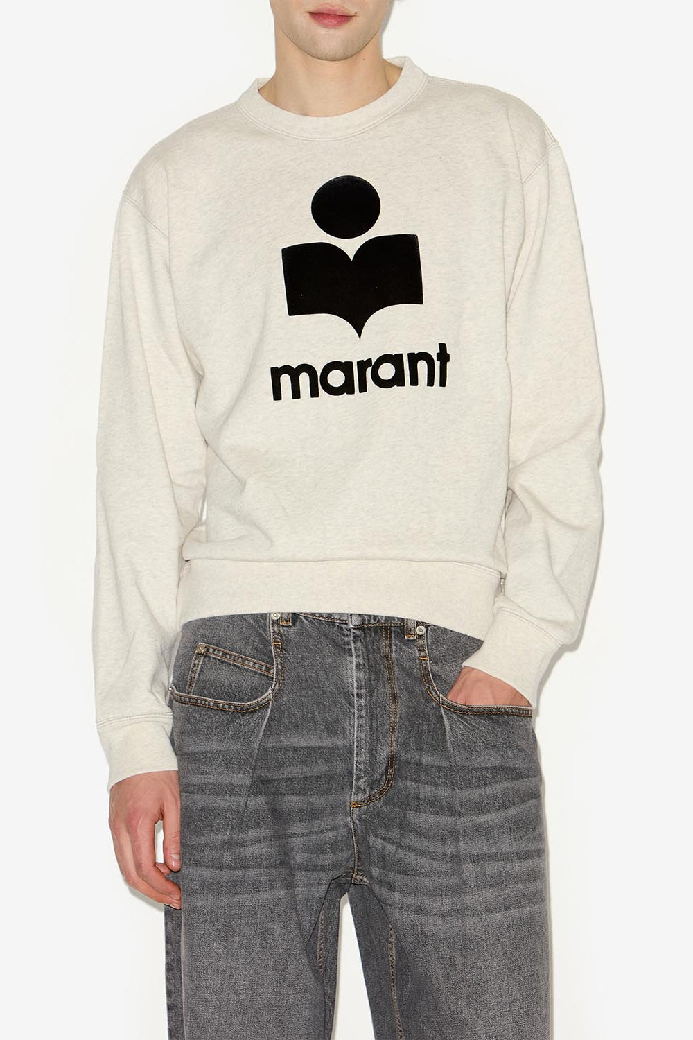Sweatshirt mikoy en coton à logo - Écru - Man - 4