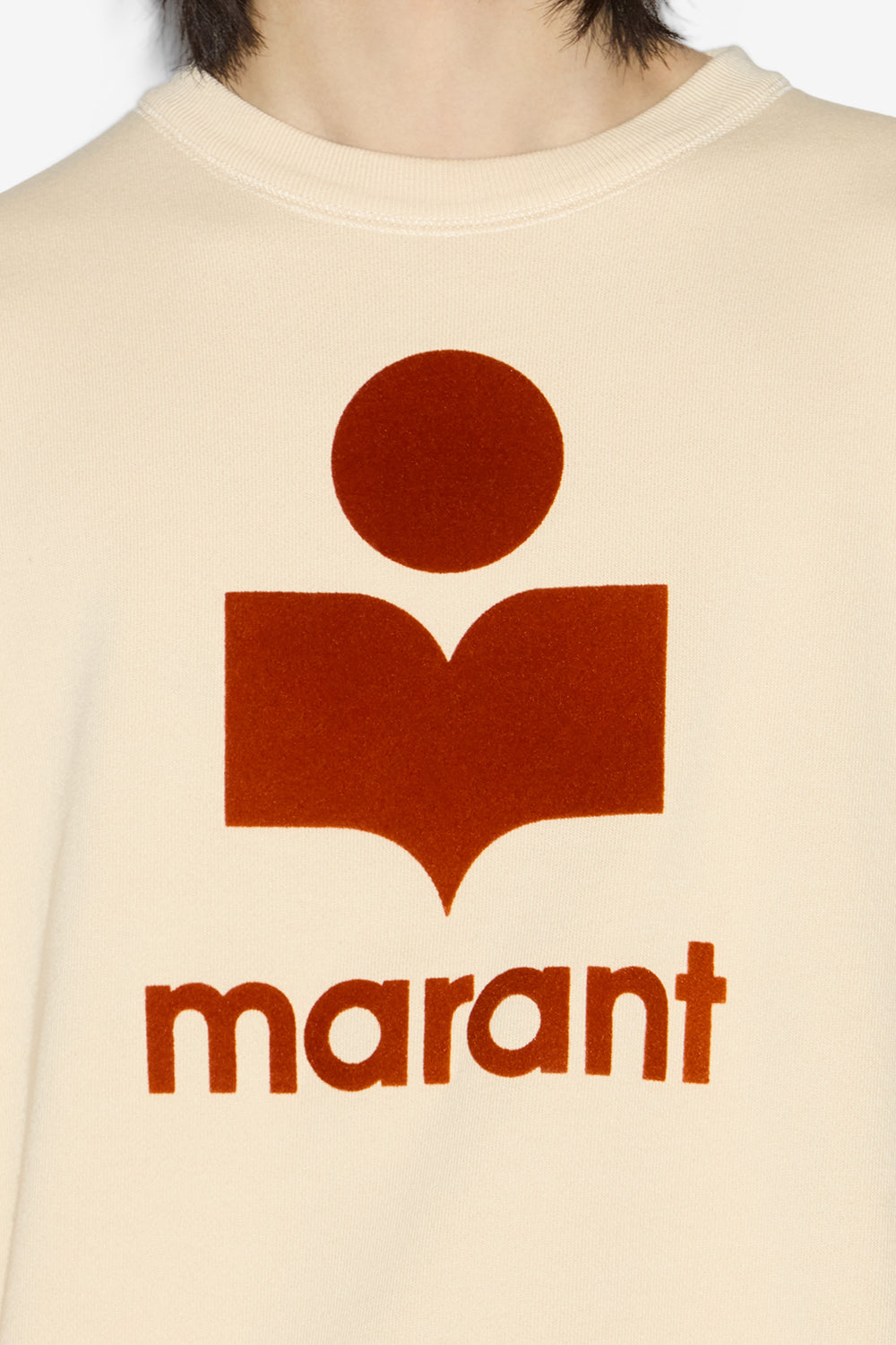 Mikoy cotton sweatshirt with logo - Beige-rust - Man - 3