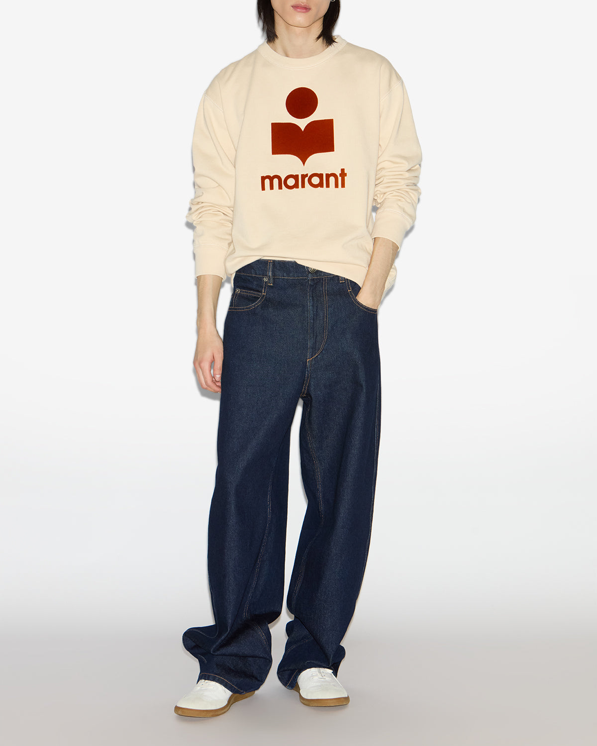 Mikoy 스웨트셔츠 Man Beige-rust 4