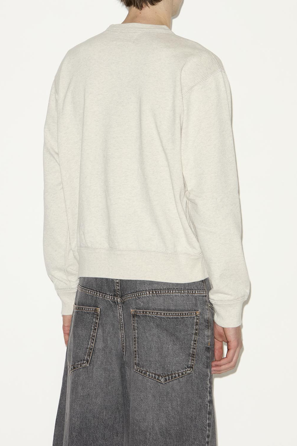 Sweatshirt mikoy aus jersey mit gesticktem logo - Ecru-emerald - Man - 5