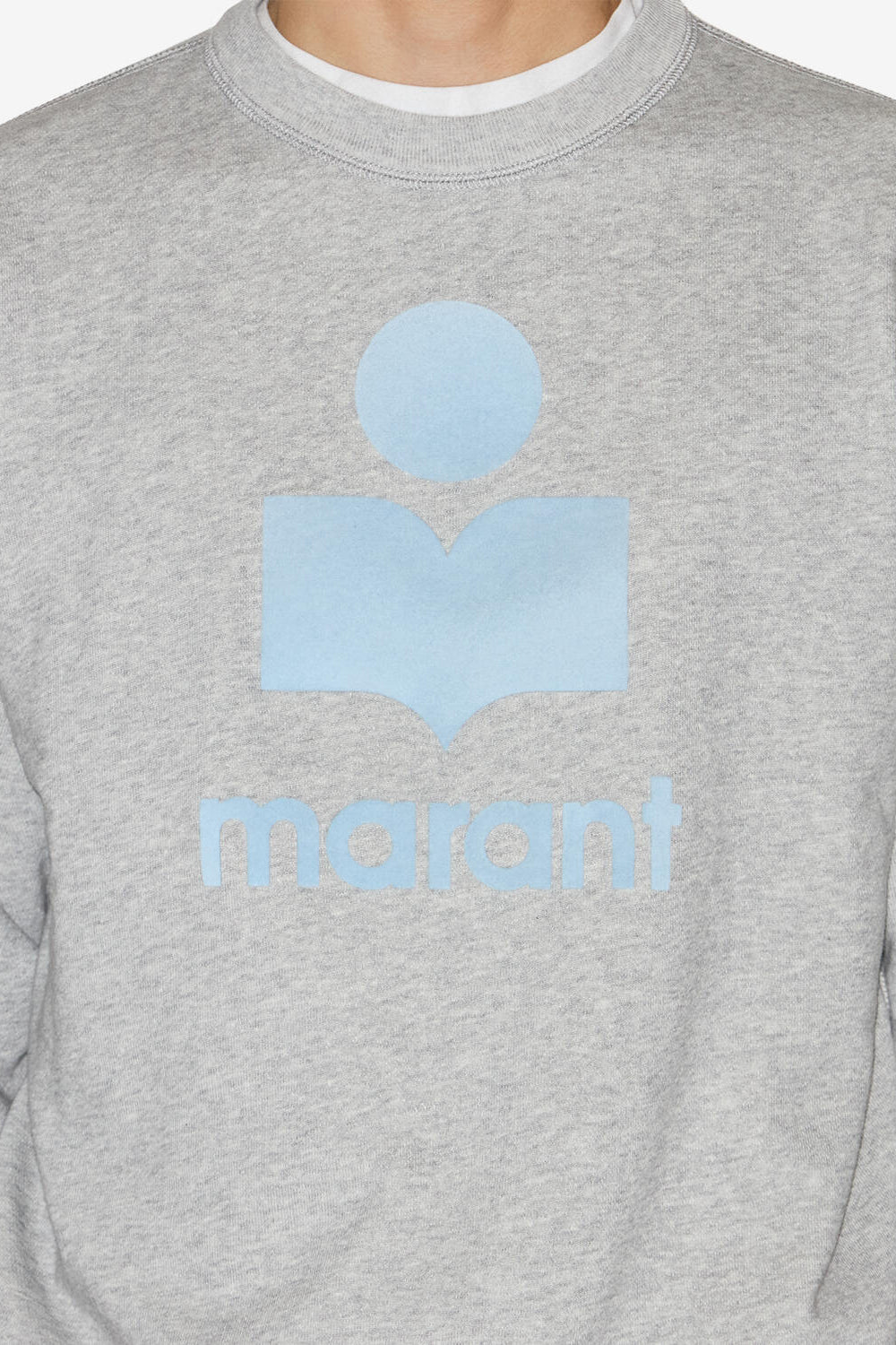 Sweatshirt mikoy en coton à logo - Gris-bleu glacier - Man - 3