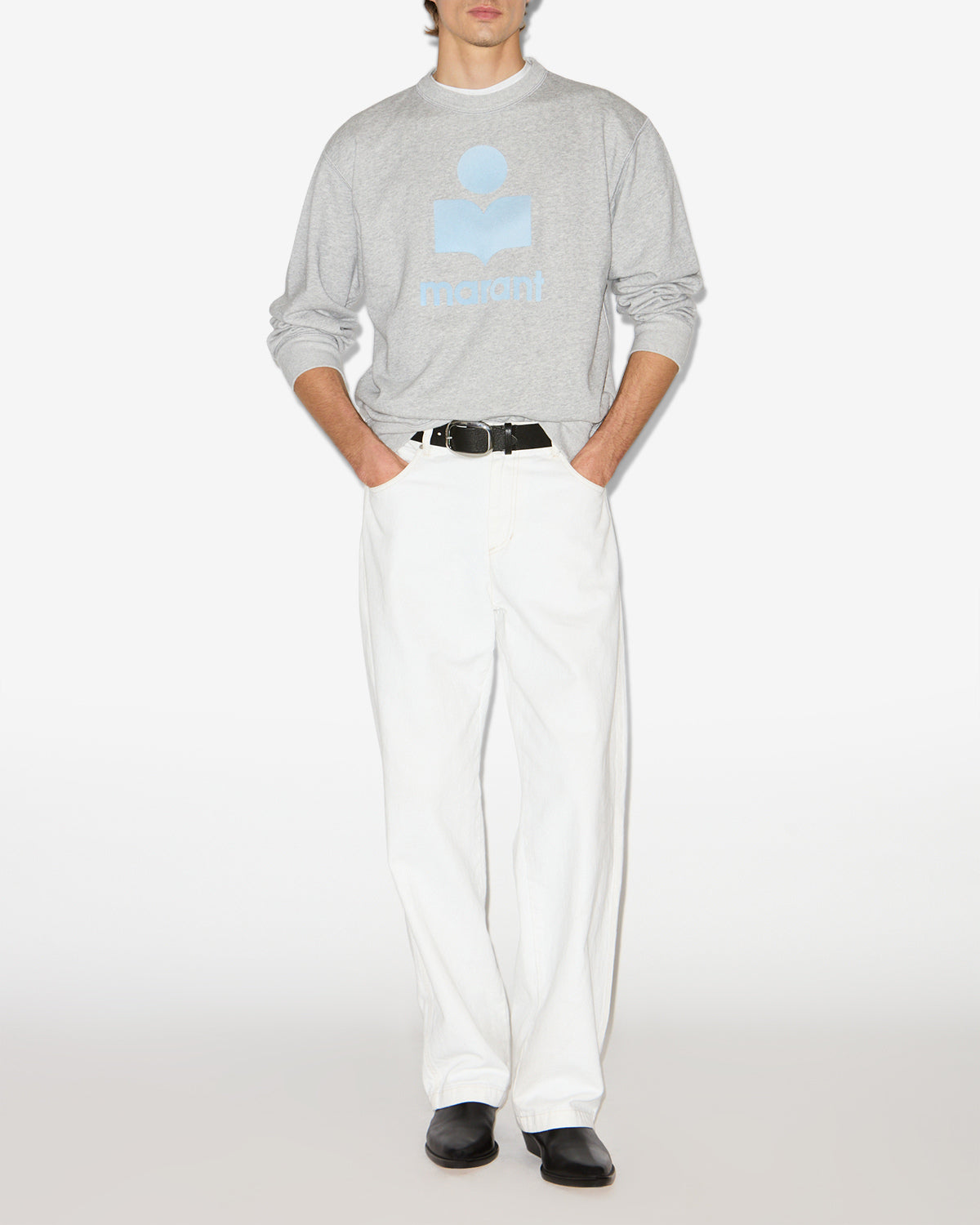 Mikoy 스웨트셔츠 Man Gray-ice blue 4