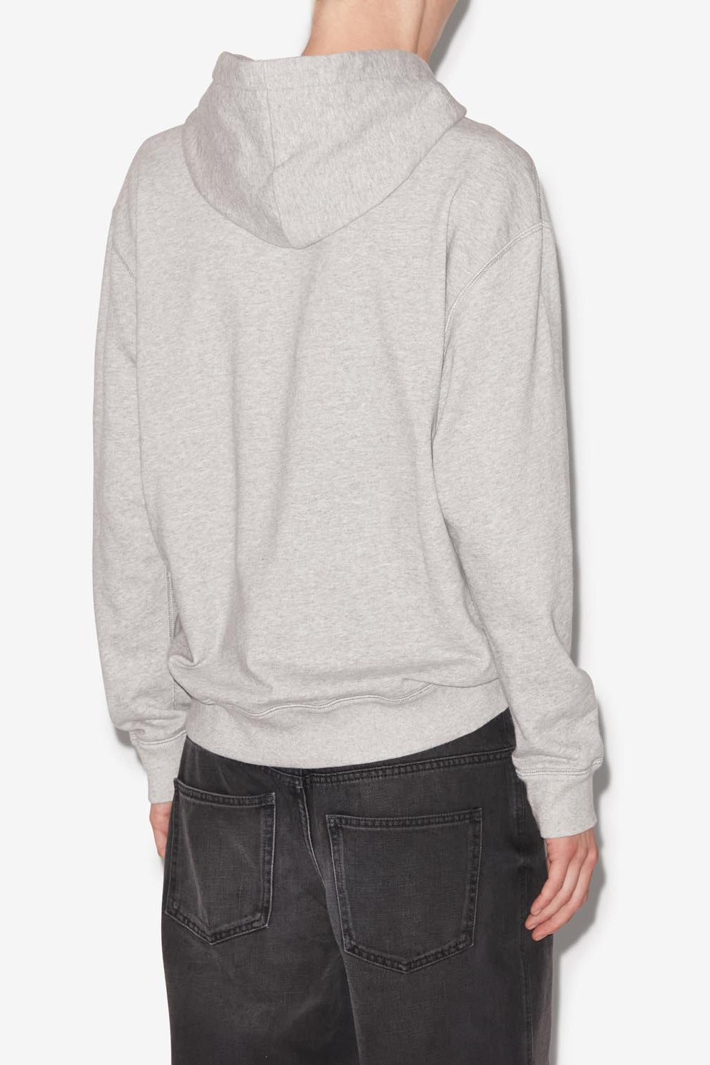 Sweatshirt matte mit logo - Gray and midnight blue - Man - 5