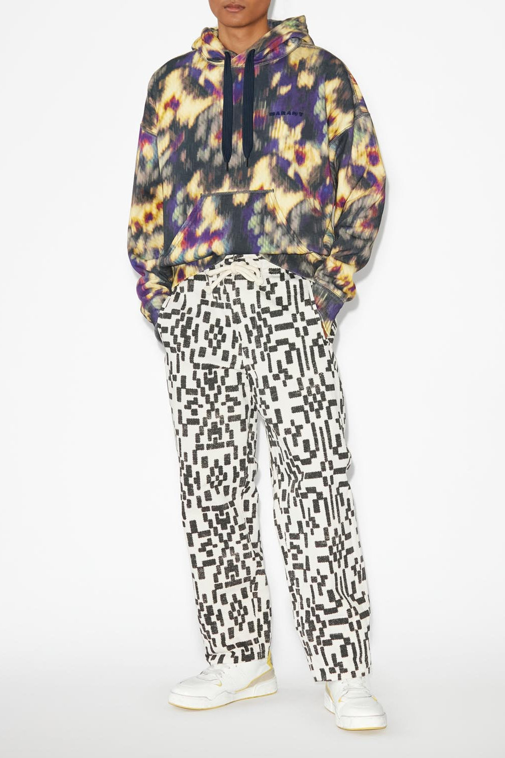 Sweatshirt marvin mit logo - Ochre-black - Man - 2