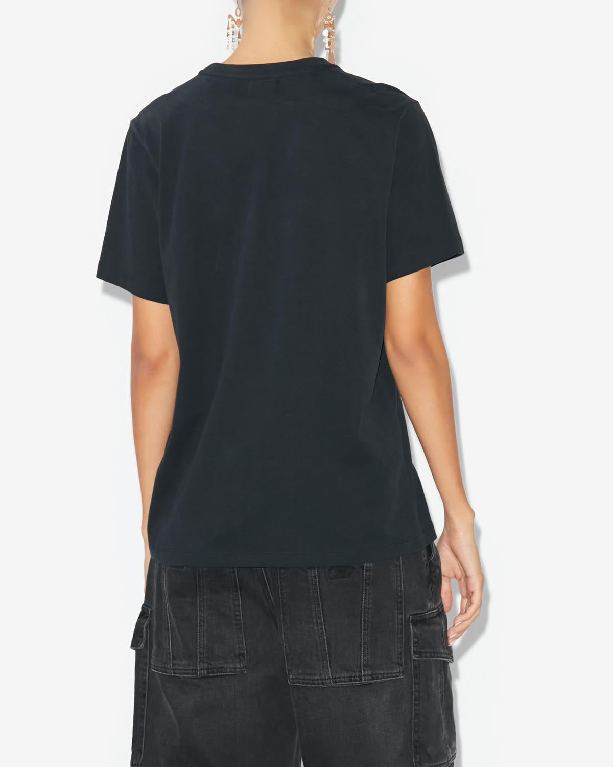 Zewel logo t-shirt Woman Negro 3