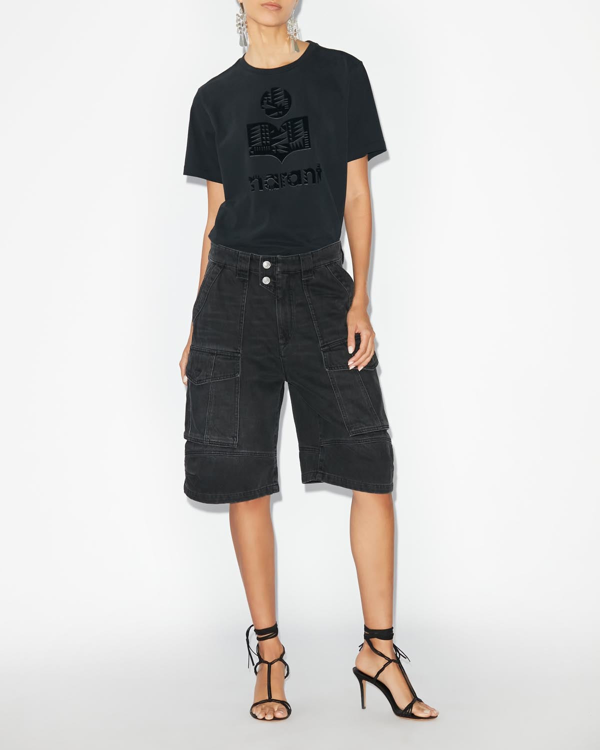 Zewel logo t-shirt Woman Negro 4