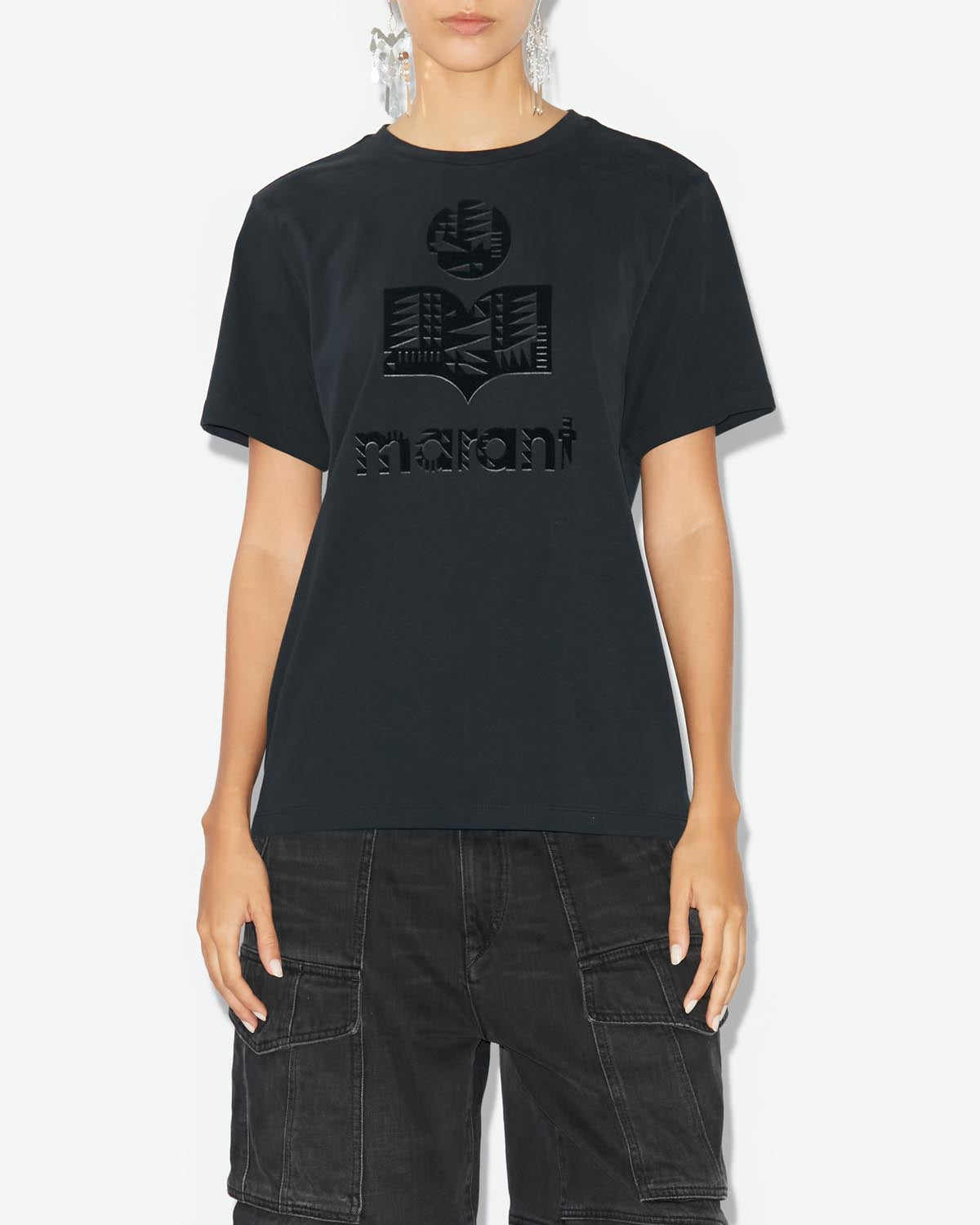 Zewel logo t-shirt Woman Negro 5