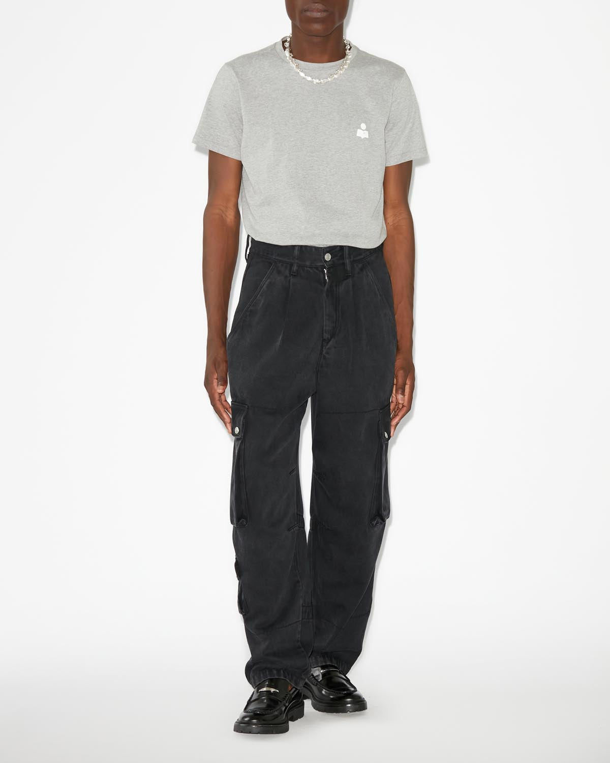 Zafferh tee-shirt Man Ecru and gray 4