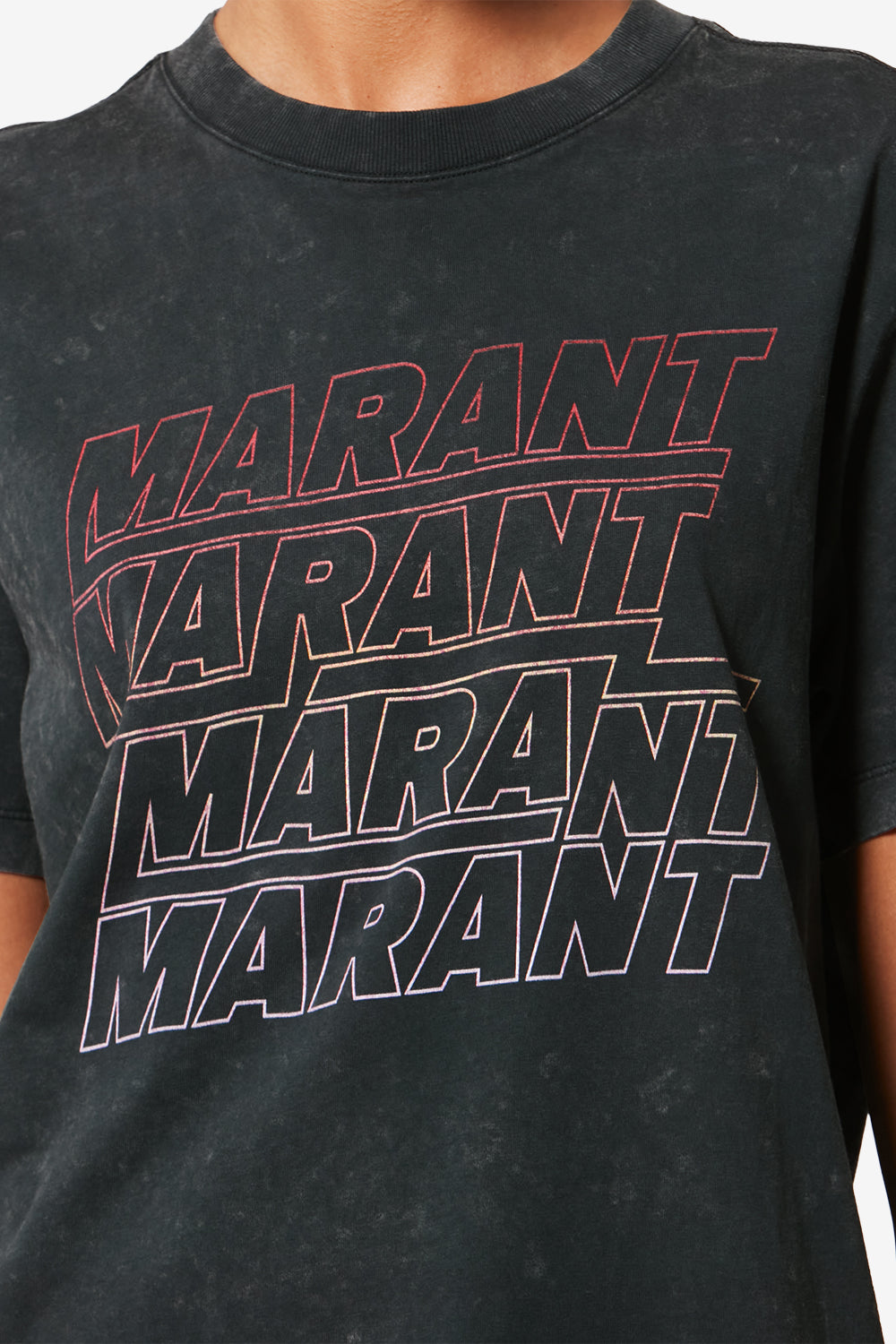 Zoeline short-sleeve cotton t-shirt - Offblack - Woman - 3