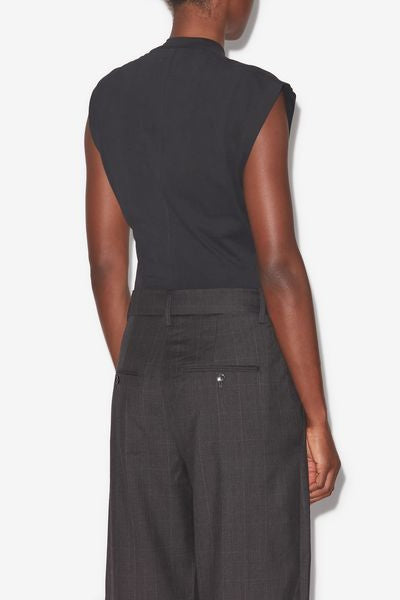 Nayda asymmetrical short-sleeve t-shirt - Black - Woman - 9