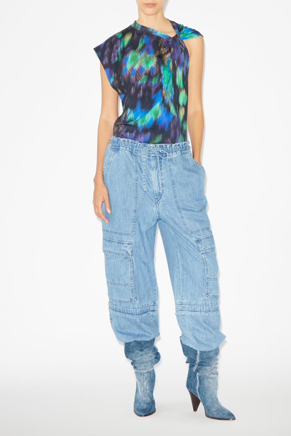 Nayda shirt - Blue-green - Woman - 2