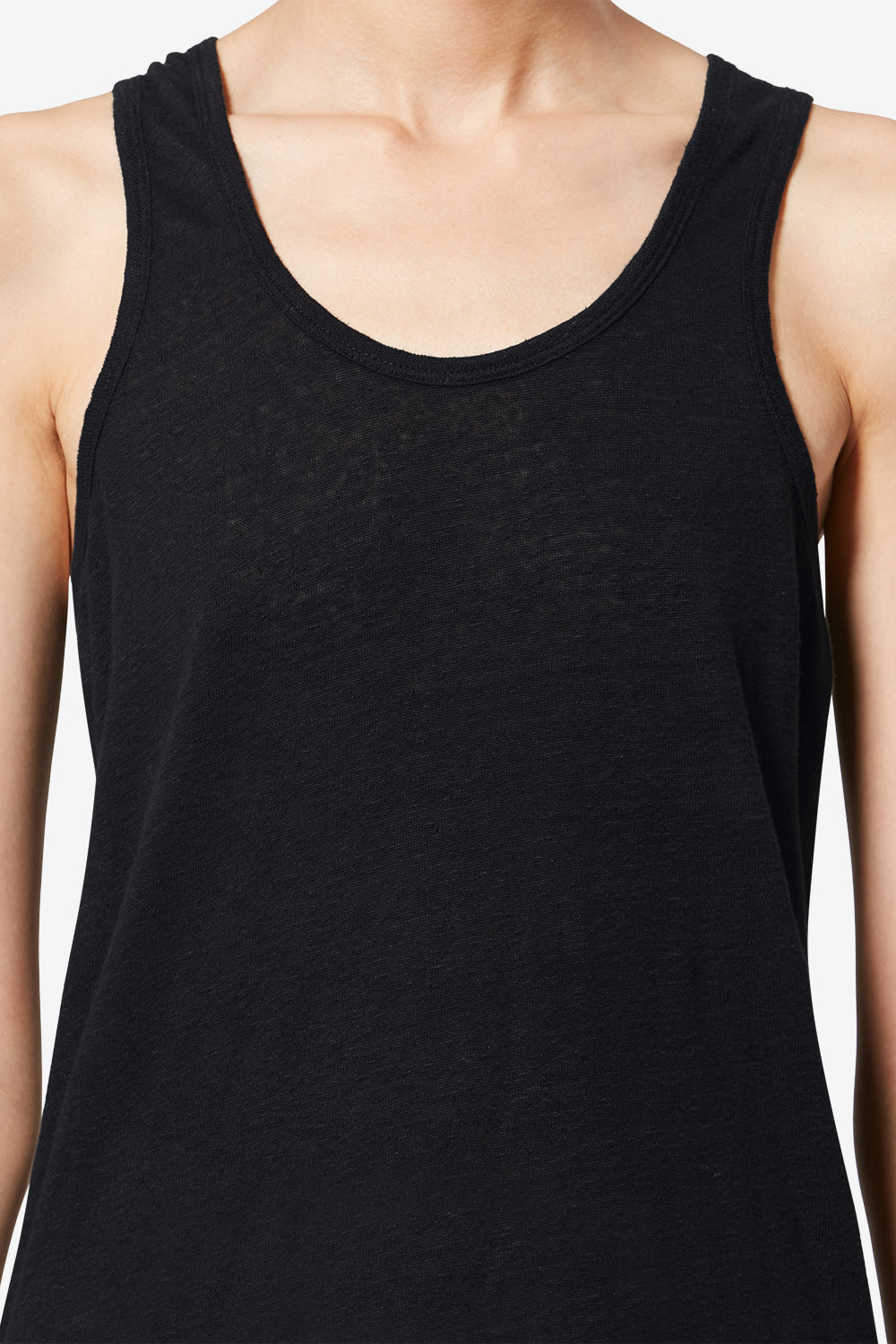 T-shirt à rayures thea en lin - Noir - Woman - 3