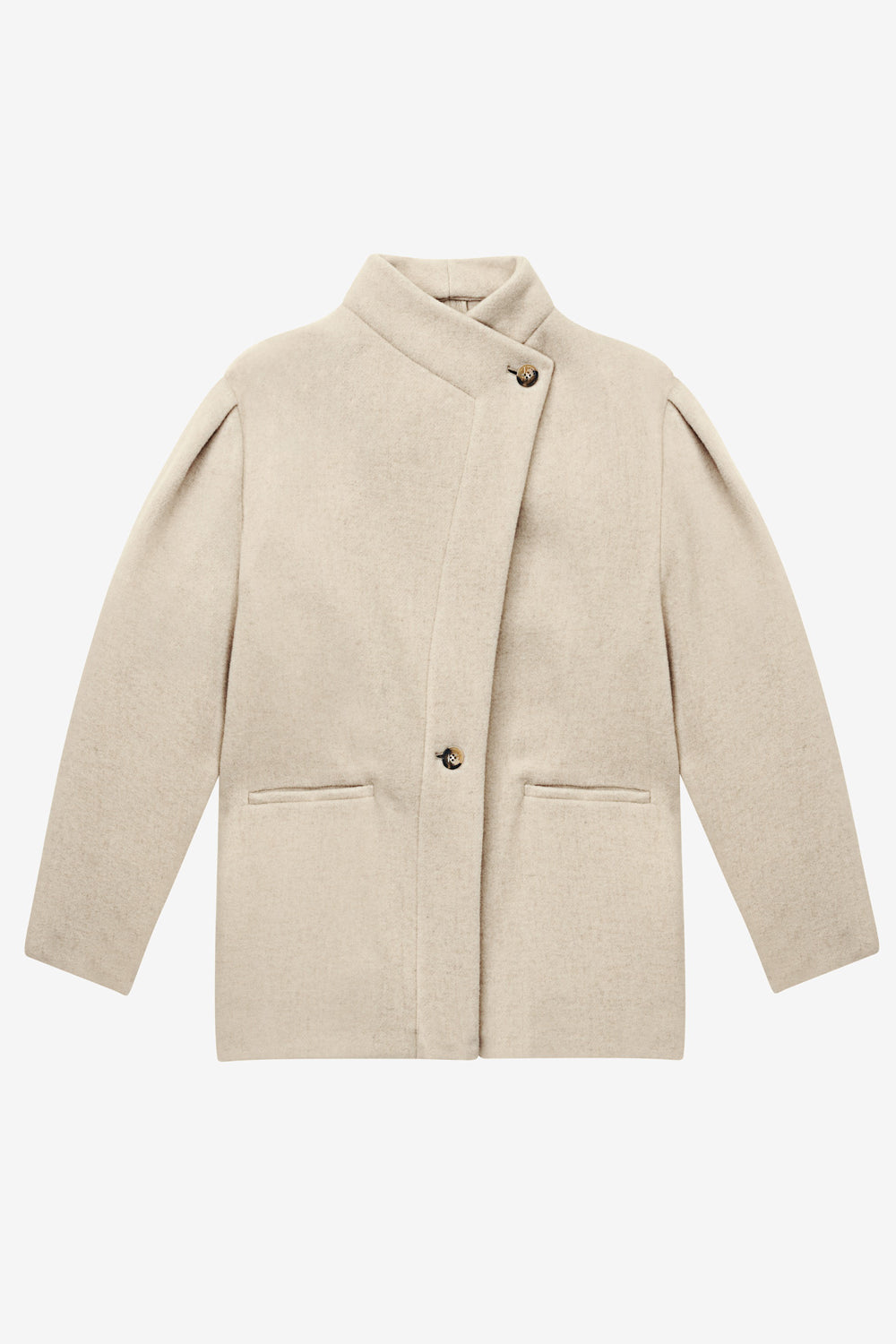 Jabadi wool blend jacket - Ecru - Woman - 1